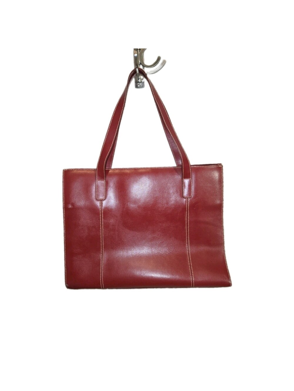 Wilson Leather Pelle Studio Large Tote Laptop bag Red Leather 15 X 12 X 6.5